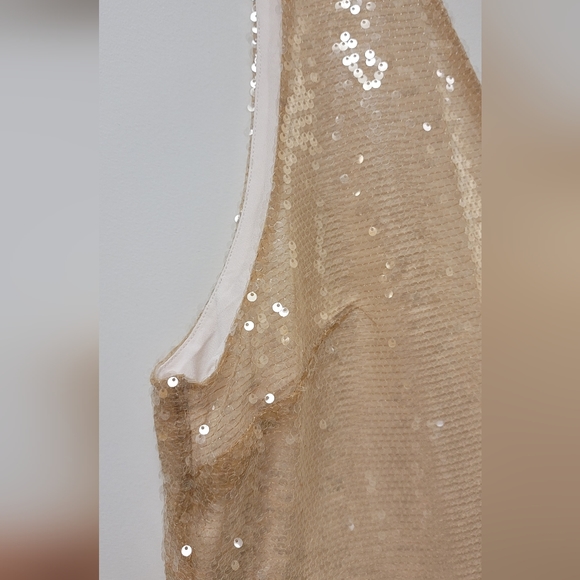 Women's Mini A-Line Dress - A New Day Cream Sequin - Picture 4 of 4